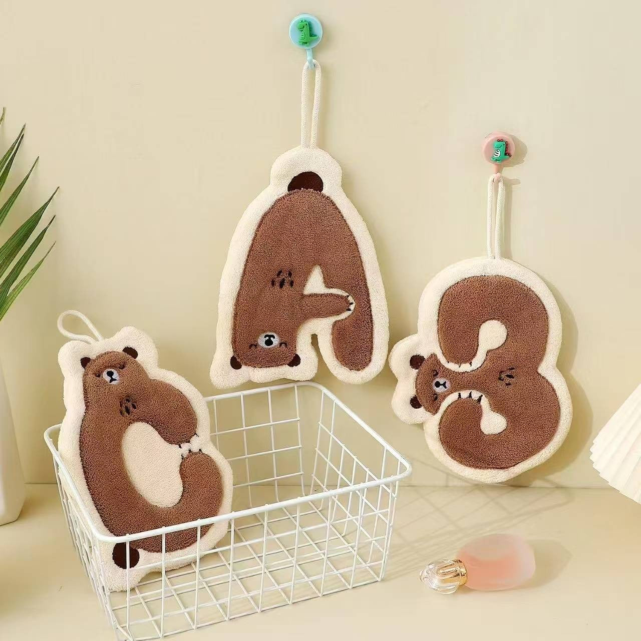 Kitchen Cute Bear Hand Towel