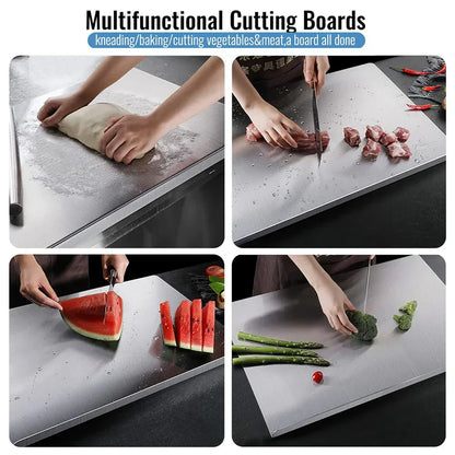 HEY BUYER Food Grade Stainless Steel Chopping Board 41 * 31 cms (Big Size)